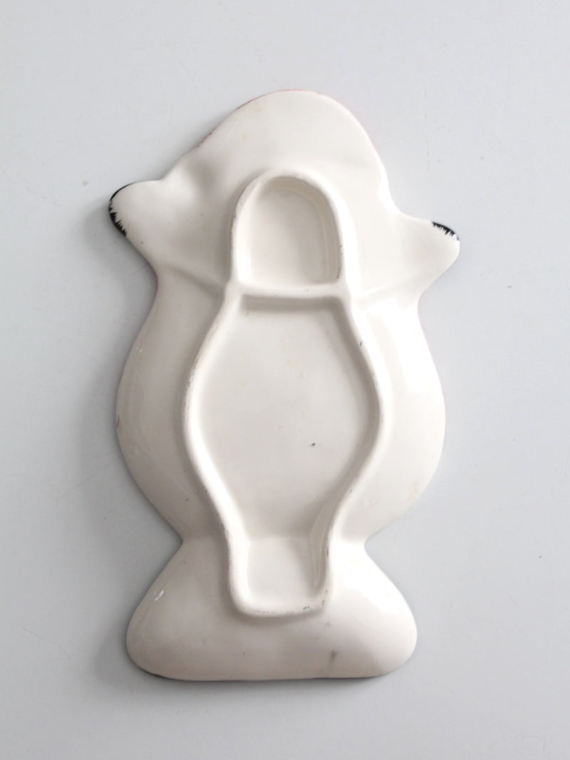 vintage Santa ceramic tray