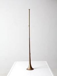 vintage brass hunting horn