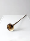vintage brass hunting horn