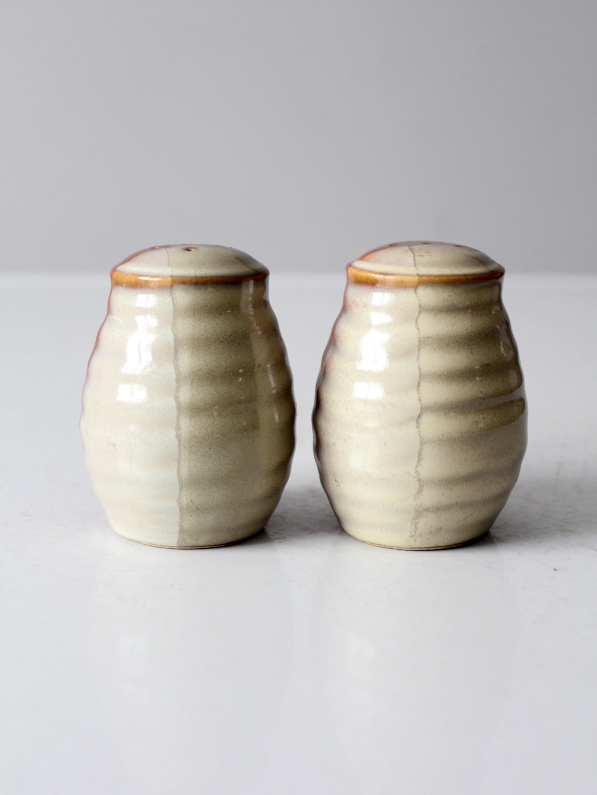 vintage studio pottery salt and pepper shakers