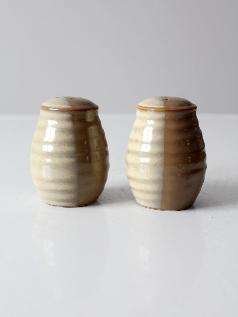 vintage studio pottery salt and pepper shakers