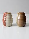 vintage studio pottery salt and pepper shakers