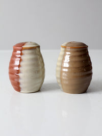 vintage studio pottery salt and pepper shakers