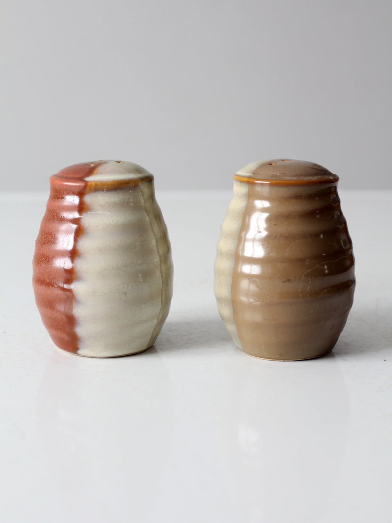 vintage studio pottery salt and pepper shakers