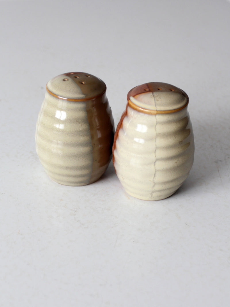 vintage studio pottery salt and pepper shakers