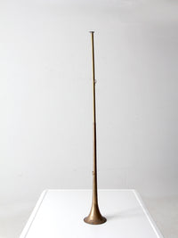 vintage brass hunting horn