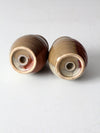 vintage studio pottery salt and pepper shakers