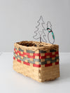 vintage handmade Christmas basket