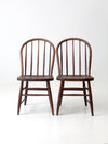 antique spindle back dining chairs pair