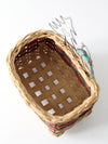 vintage handmade Christmas basket