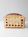 vintage handmade Christmas basket