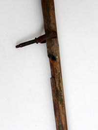 pair of vintage wooden boat oars