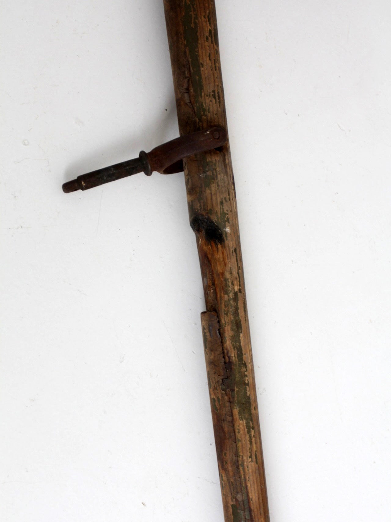 pair of vintage wooden boat oars