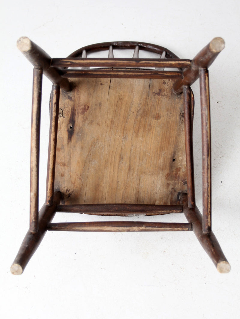 antique rustic farmhouse chair