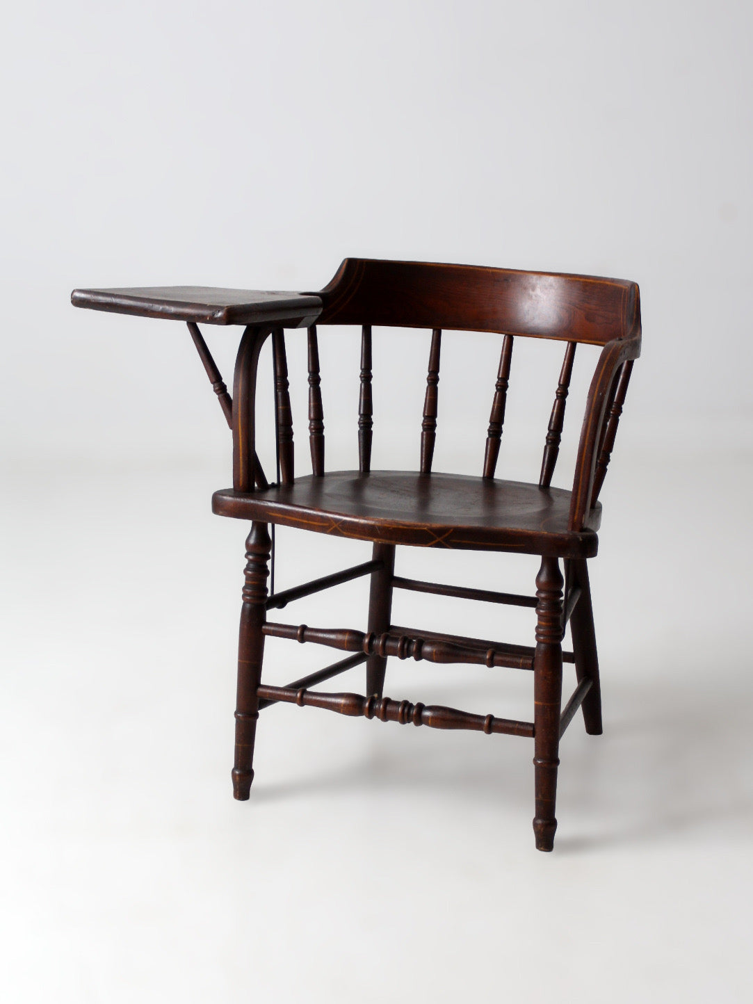 antique Crocker Chair Company Windsor writing arm chair