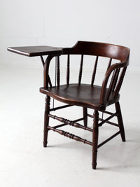antique Crocker Chair Company Windsor writing arm chair