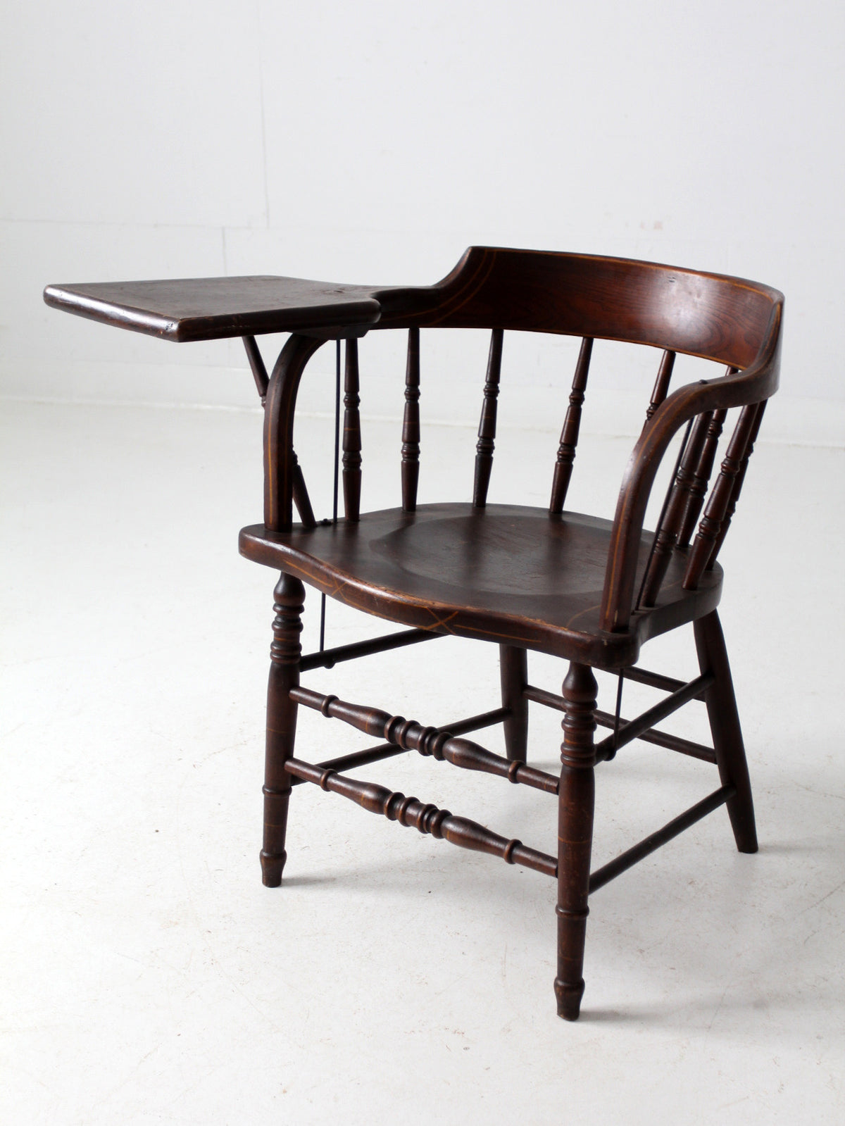 antique Crocker Chair Company Windsor writing arm chair