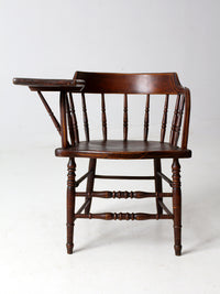 antique Crocker Chair Company Windsor writing arm chair