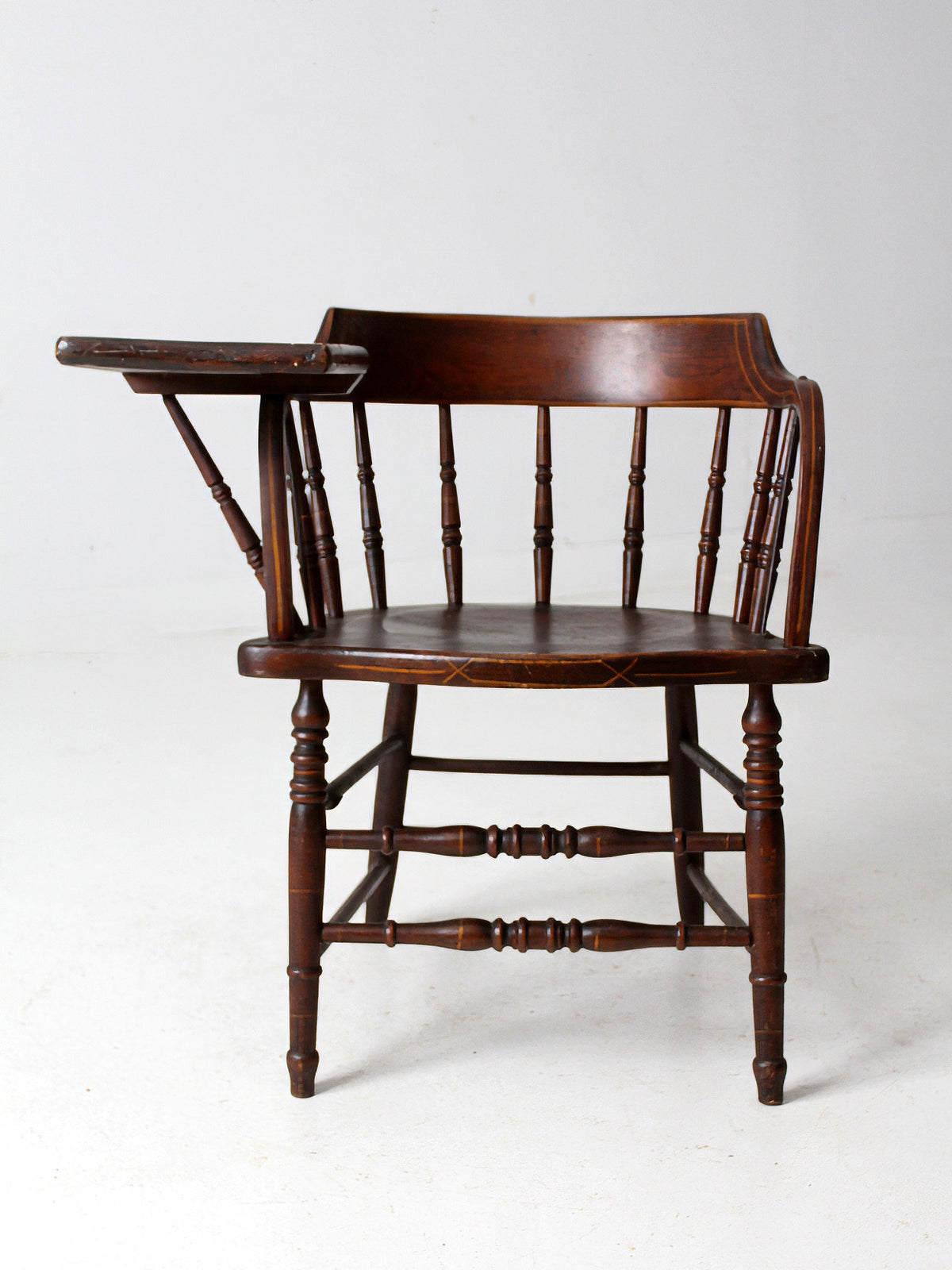 antique Crocker Chair Company Windsor writing arm chair