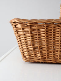 vintage wicker gathering basket