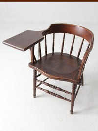 antique Crocker Chair Company Windsor writing arm chair