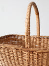 vintage wicker gathering basket