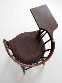 antique Crocker Chair Company Windsor writing arm chair