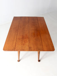 mid-century colonial revival drop leaf dining table by O'Hearn