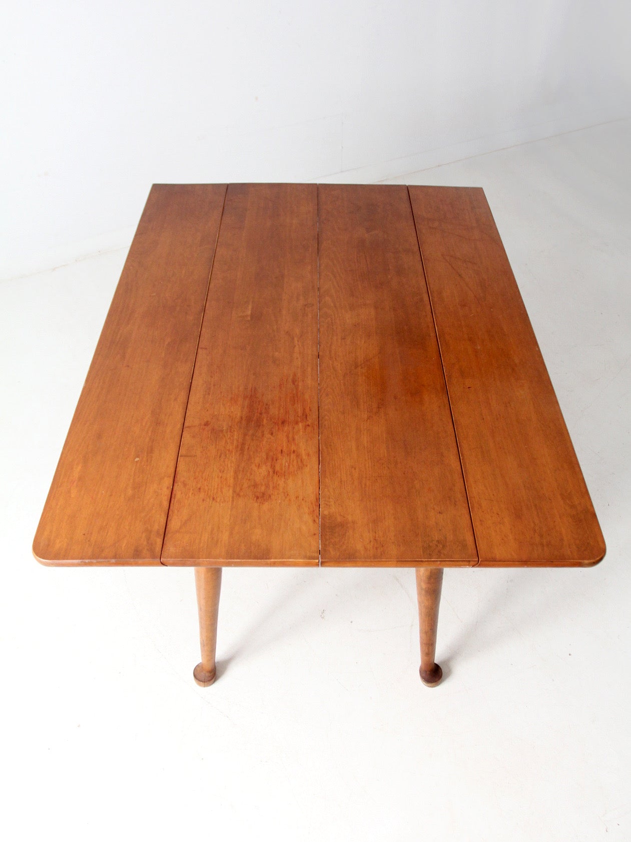 mid-century colonial revival drop leaf dining table by O'Hearn