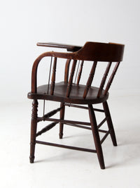 antique Crocker Chair Company Windsor writing arm chair