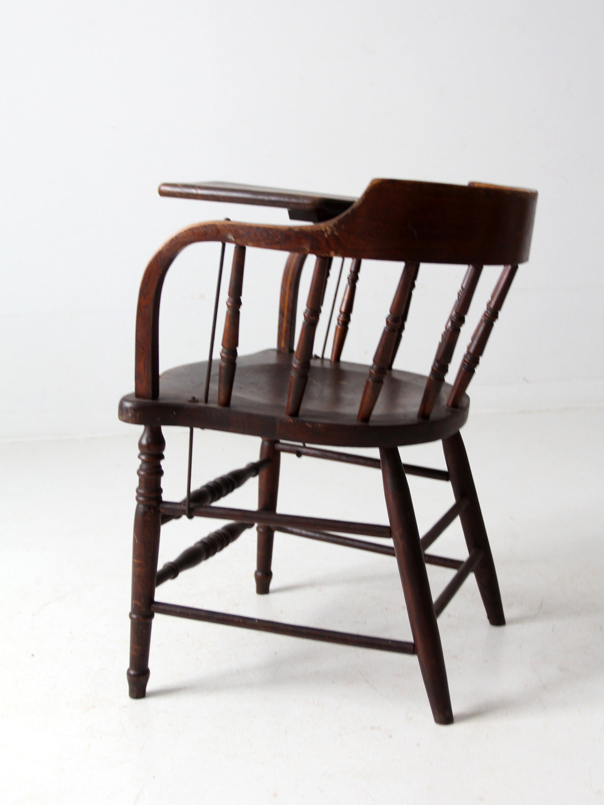 antique Crocker Chair Company Windsor writing arm chair