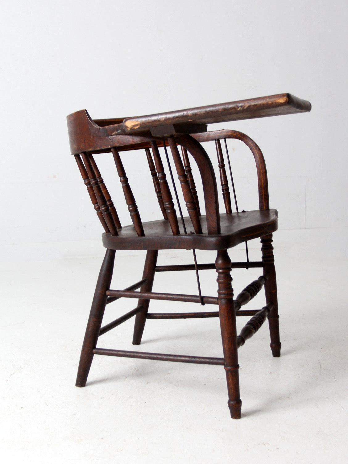 antique Crocker Chair Company Windsor writing arm chair