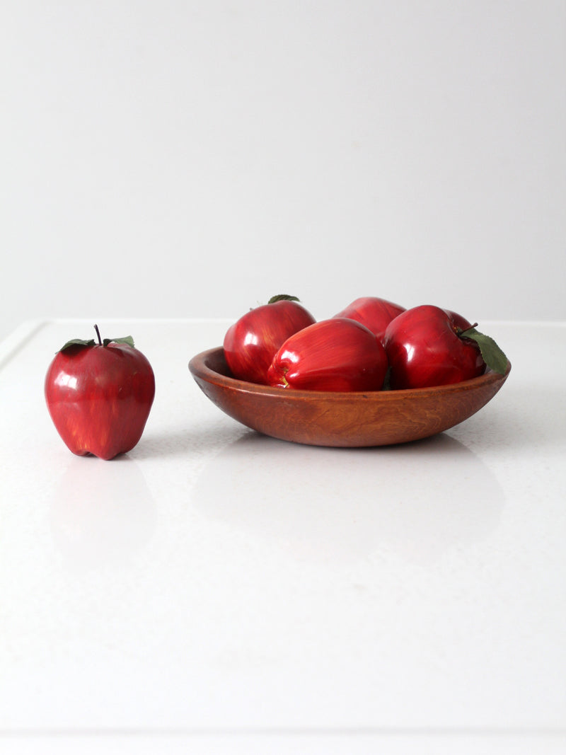 vintage Munising wood bowl