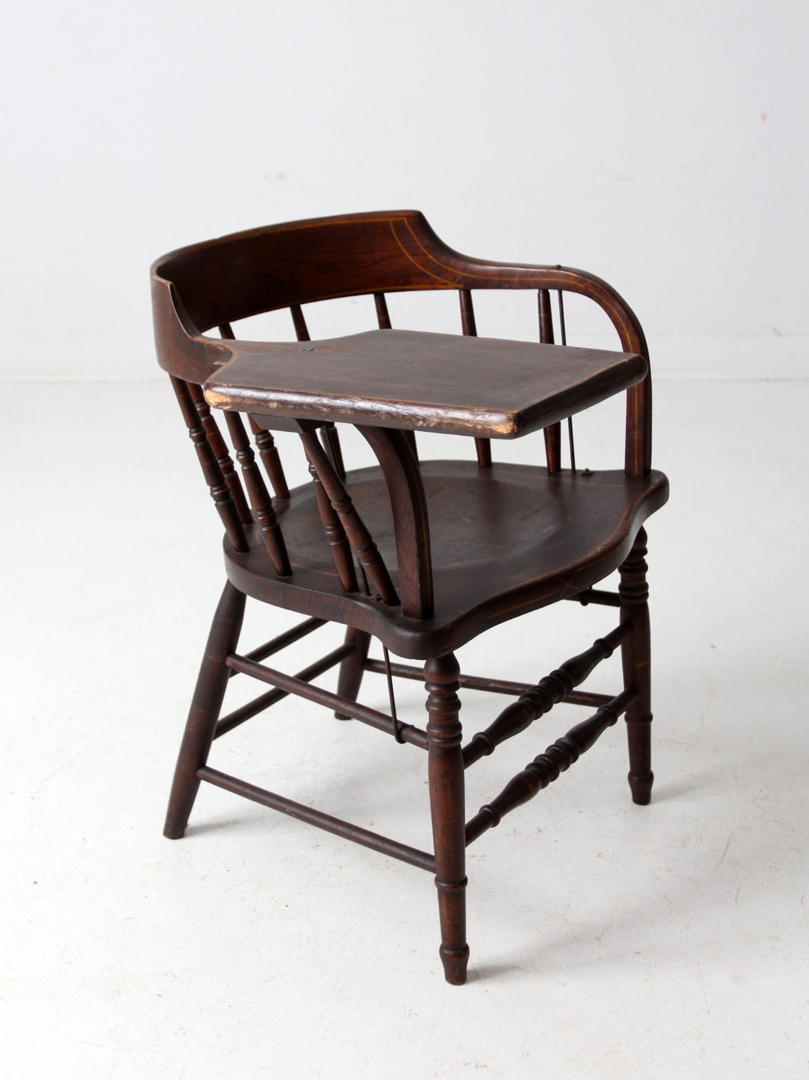 antique Crocker Chair Company Windsor writing arm chair