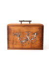 vintage handmade rustic deer box
