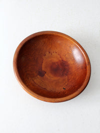 vintage Munising wood bowl