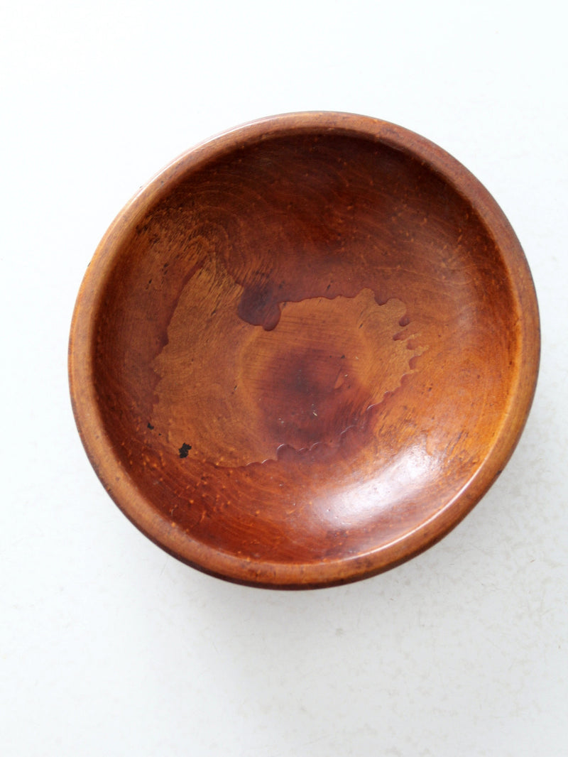 vintage Munising wood bowl