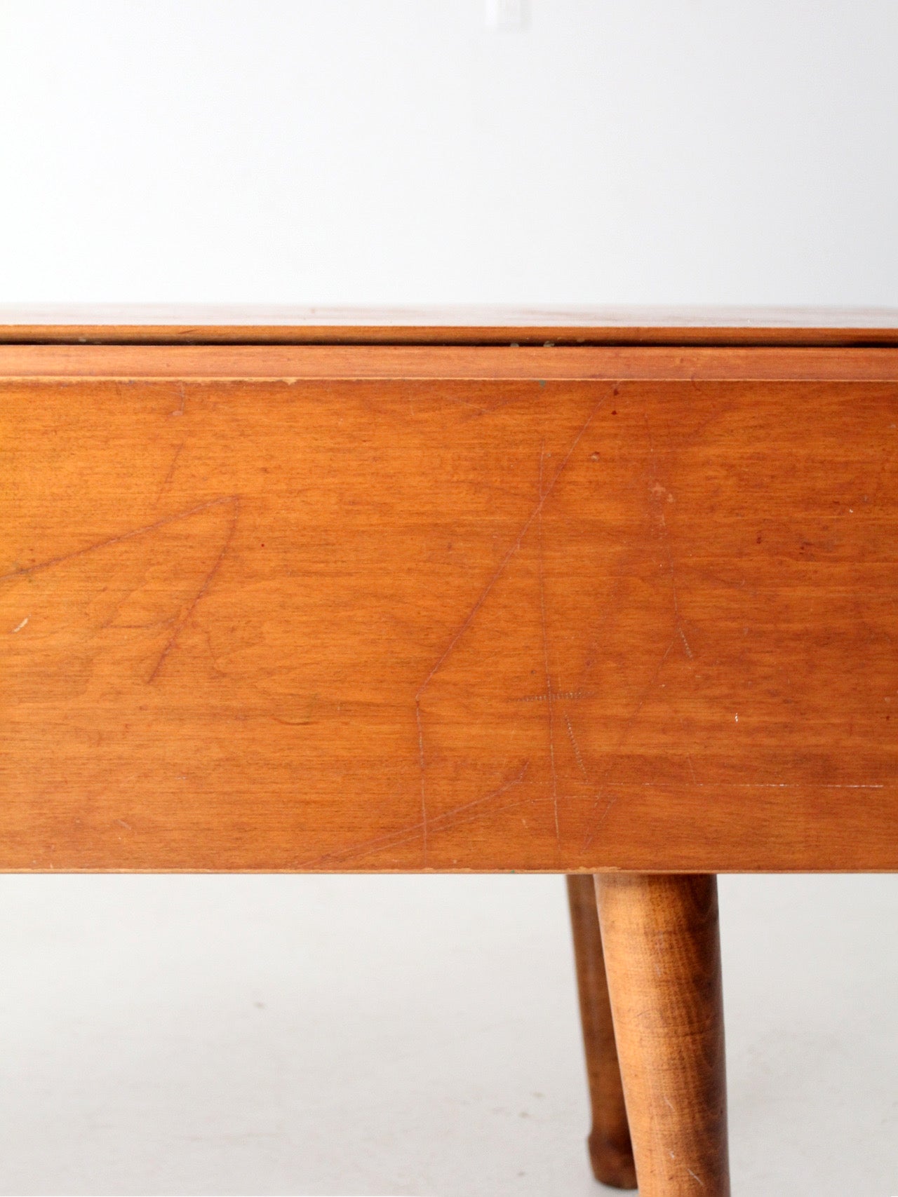 mid-century colonial revival drop leaf dining table by O'Hearn