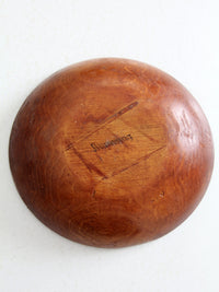 vintage Munising wood bowl