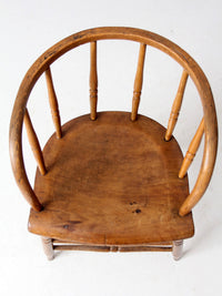 antique 1800s Windsor captain’s chair