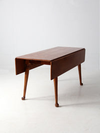 mid-century colonial revival drop leaf dining table by O'Hearn