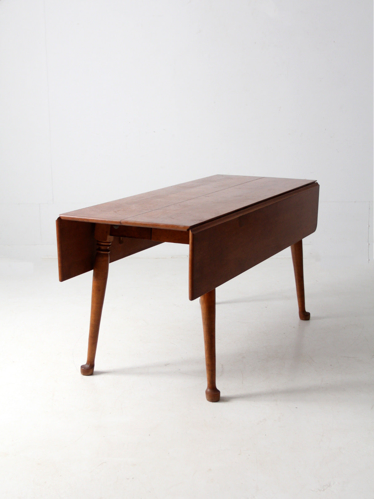 mid-century colonial revival drop leaf dining table by O'Hearn