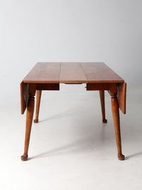 mid-century colonial revival drop leaf dining table by O'Hearn
