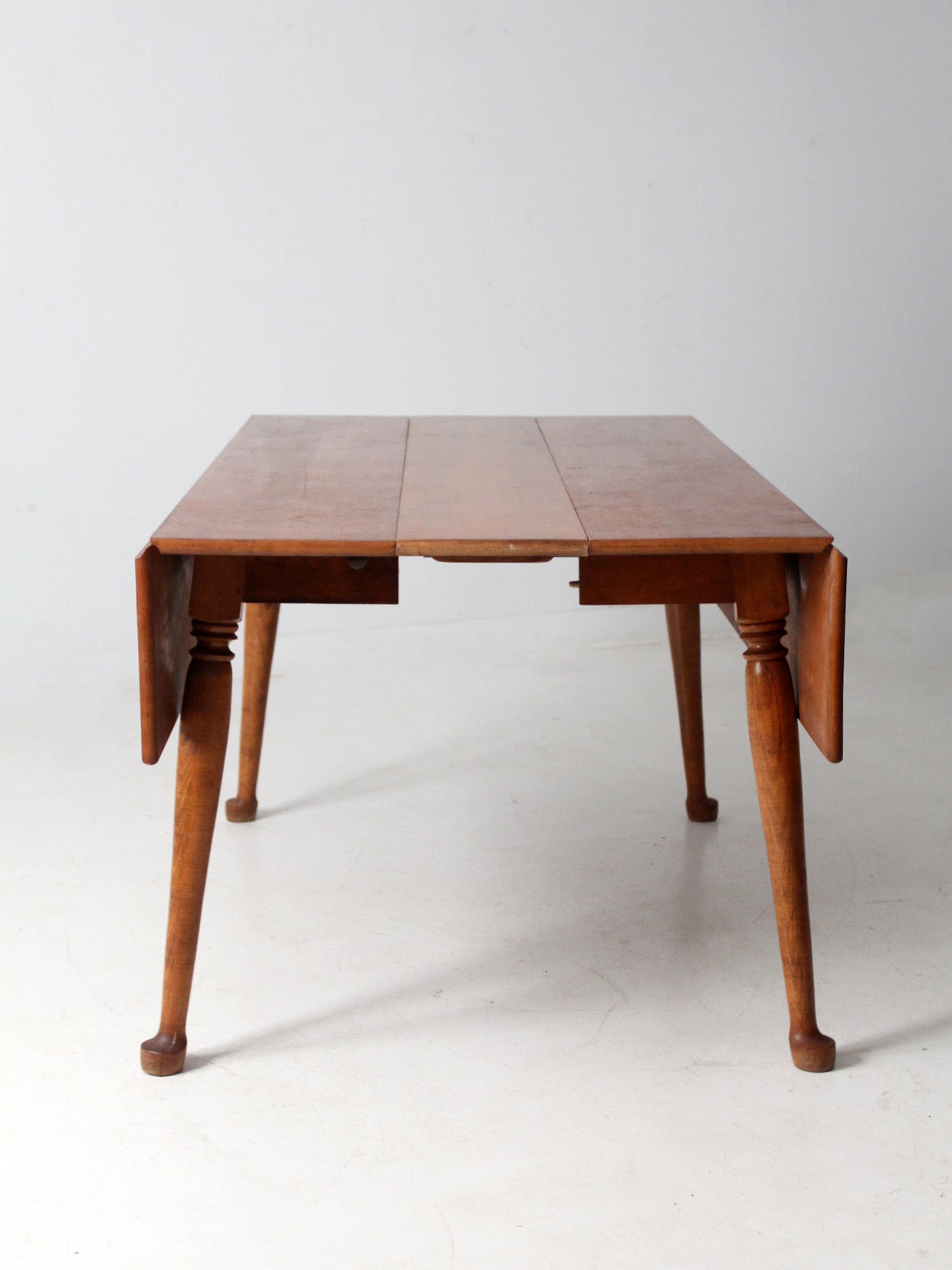 mid-century colonial revival drop leaf dining table by O'Hearn