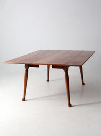 mid-century colonial revival drop leaf dining table by O'Hearn