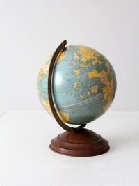 1940s Replogle 8 inch tin globe