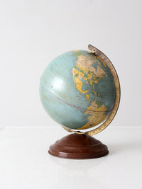 1940s Replogle 8 inch tin globe