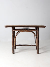 antique rustic hickory table