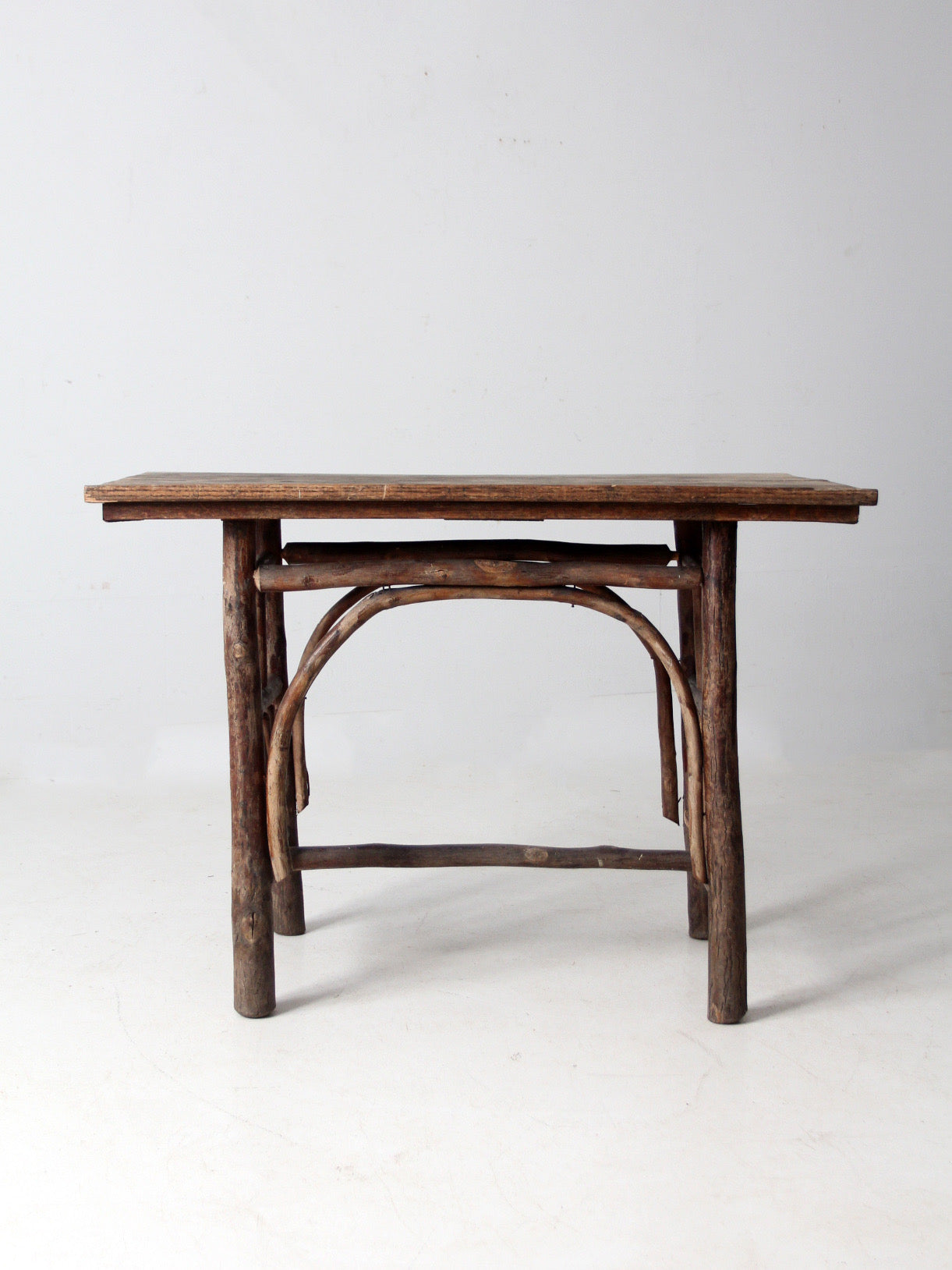 antique rustic hickory table
