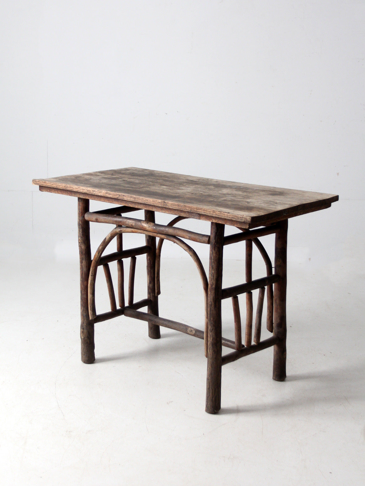 antique rustic hickory table